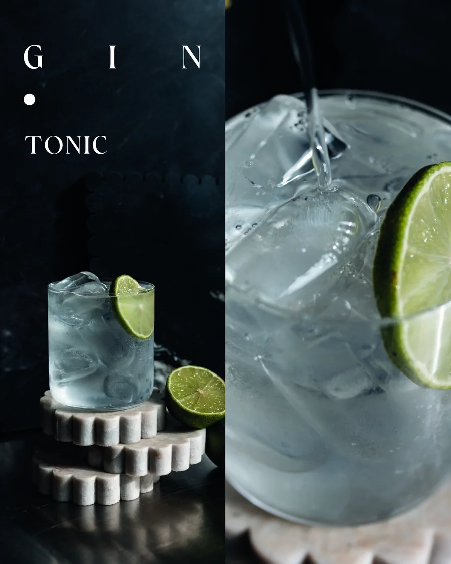 Gin & Tonic — Lime · ice · tonic